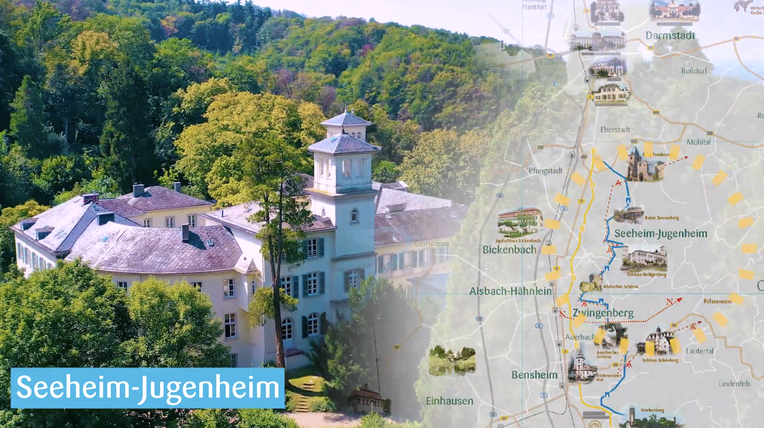 Tourismus Service Bergstrasse Genussreich Bergstrasse erleben Imagefilm Titelbild
